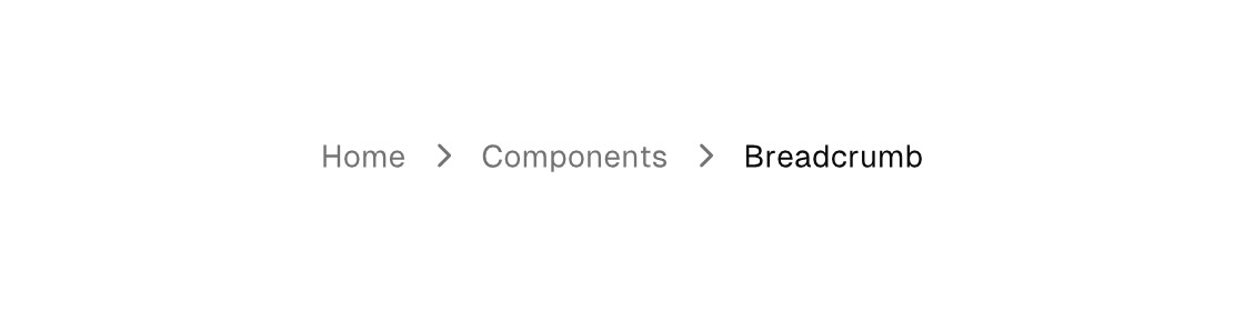 A breadcrumb trail rendered by the engine (light theme)