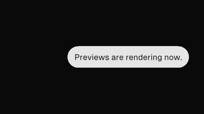 The Bubble component rendered by the engine (dark theme)