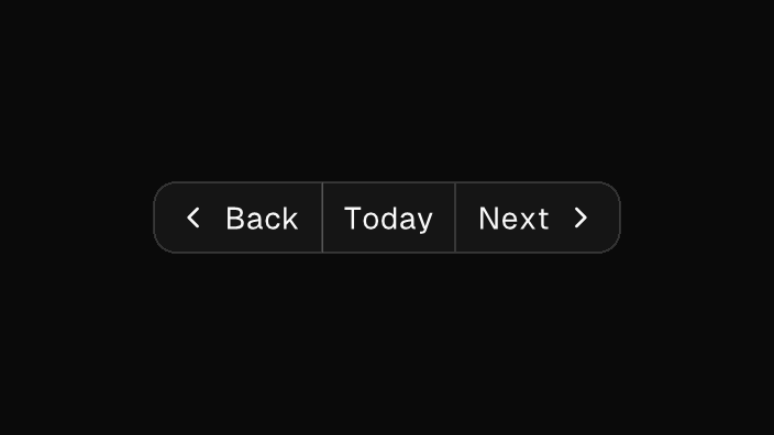 The Button Group component rendered by the engine (dark theme)