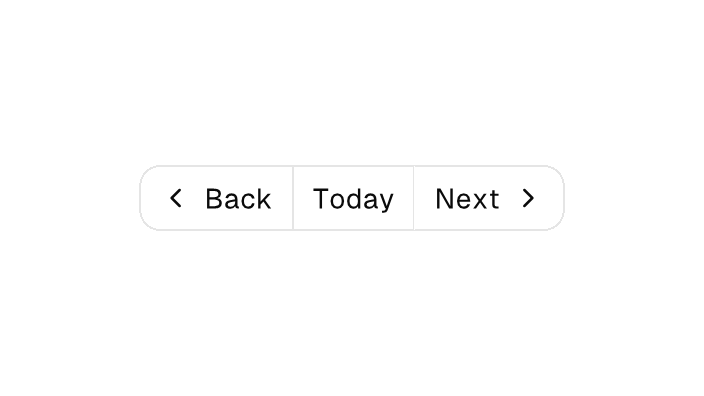 The Button Group component rendered by the engine (light theme)