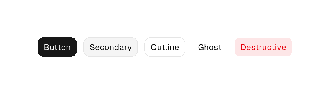 Button variants rendered by the engine (light theme)