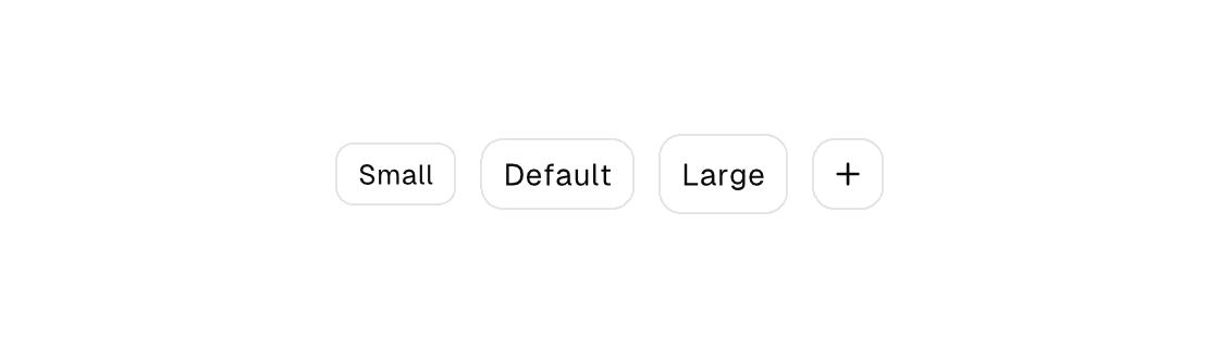 Button sizes rendered by the engine (light theme)