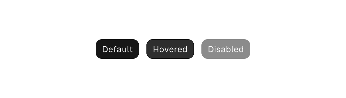Button default, hovered, and disabled states rendered by the engine (light theme)