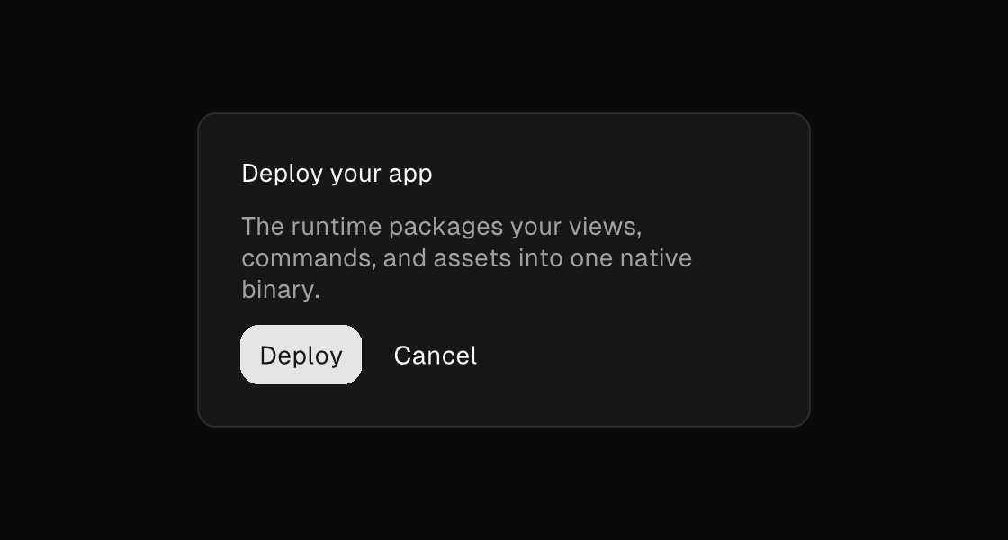 A card rendered by the engine (dark theme)