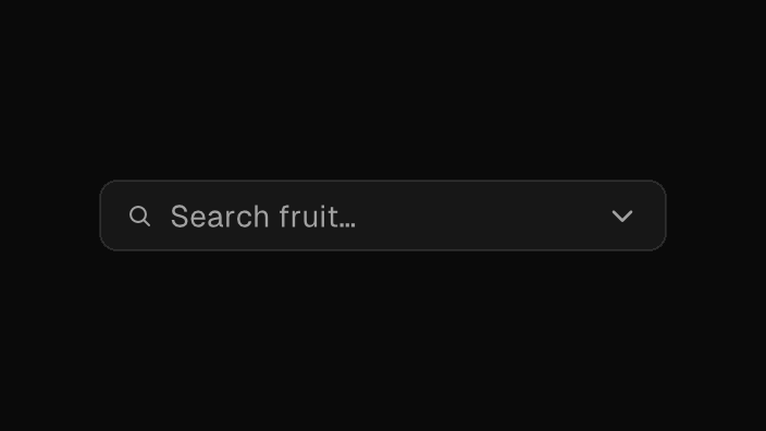 The Combobox component rendered by the engine (dark theme)