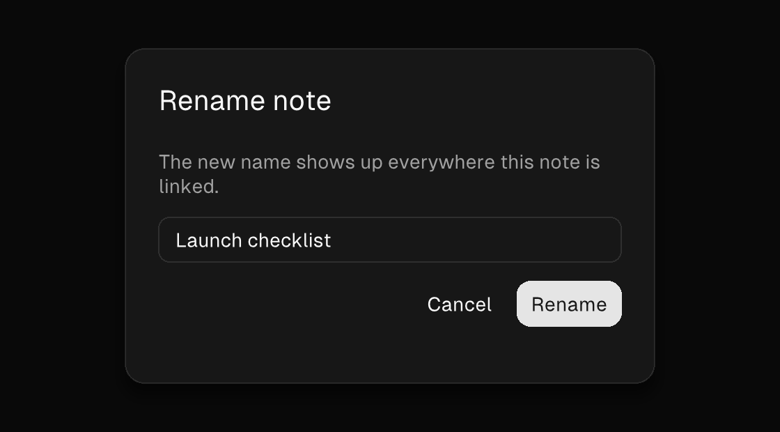 A modal dialog rendered by the engine (dark theme)