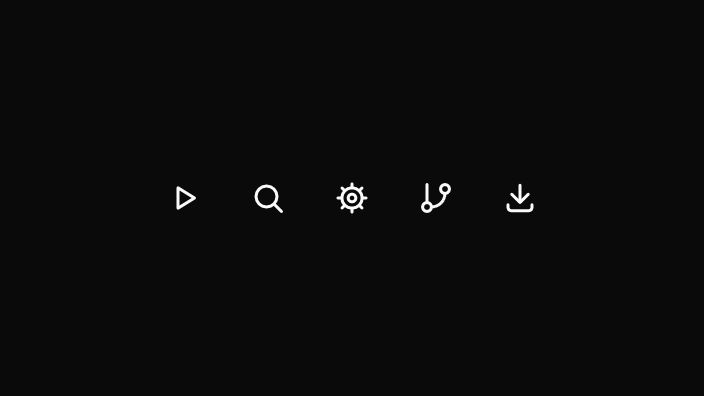 The Icon component rendered by the engine (dark theme)