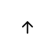 The arrow-up icon (light theme)
