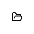 The folder-open icon (light theme)