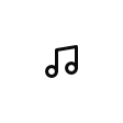 The music icon (light theme)