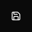The save icon (dark theme)