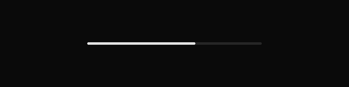 A progress bar rendered by the engine (dark theme)