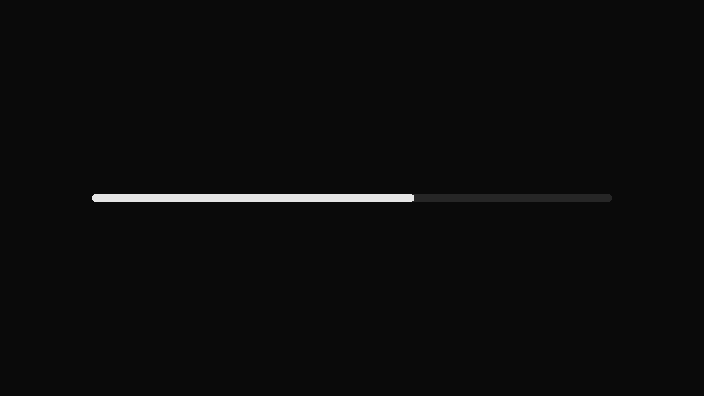 The Progress component rendered by the engine (dark theme)