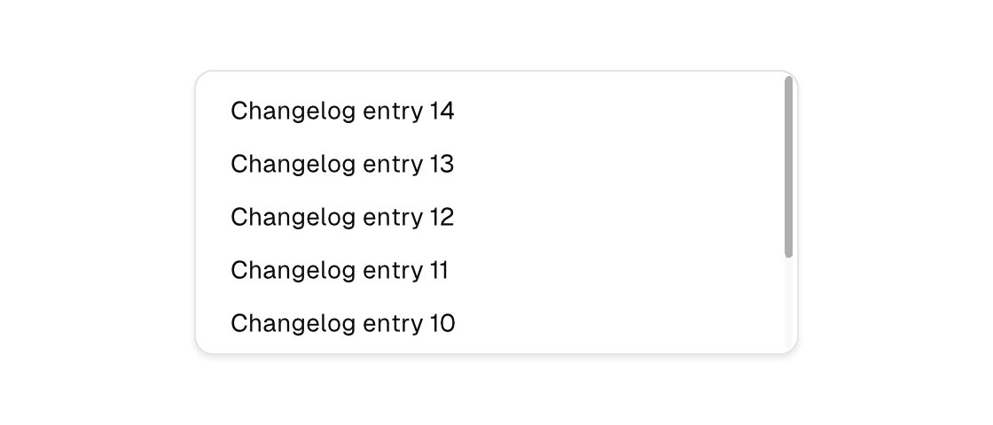 A scroll region rendered by the engine (light theme)
