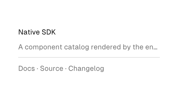 The Separator component rendered by the engine (light theme)