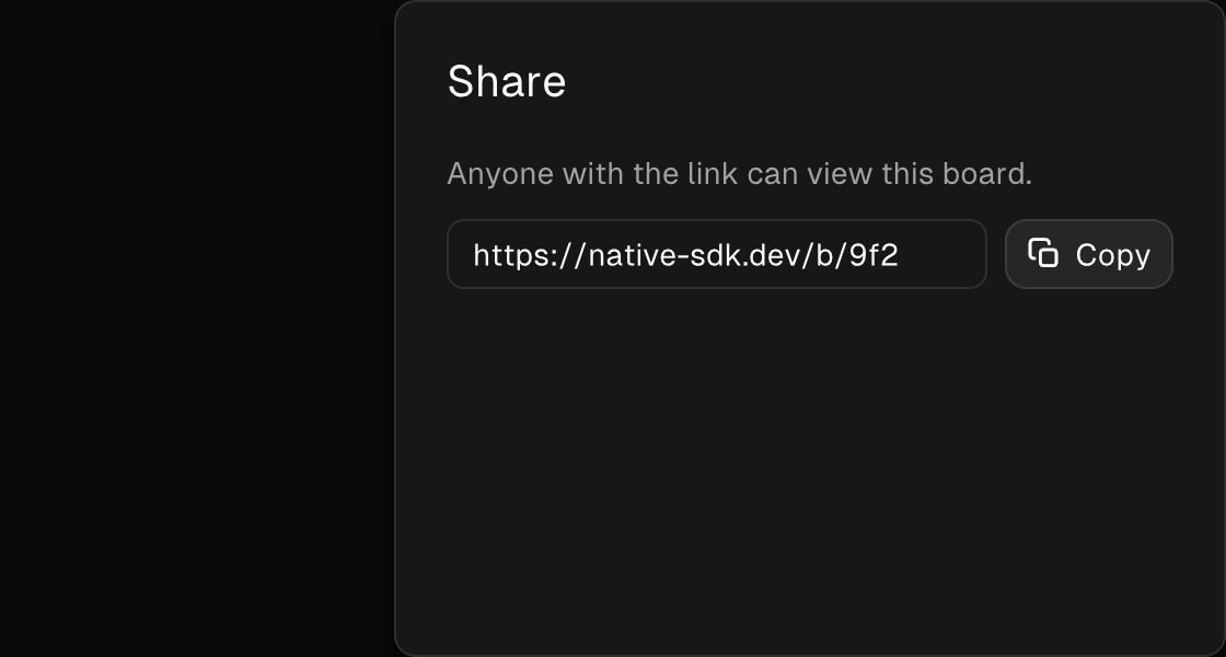 A sheet surface rendered by the engine (dark theme)