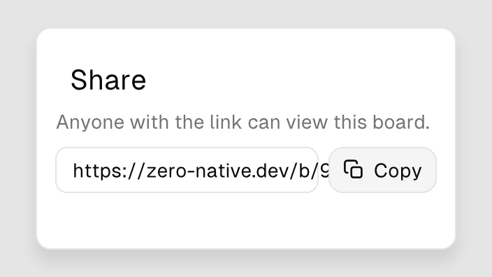 The Sheet component rendered by the engine (light theme)