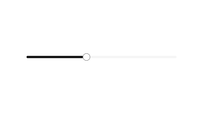 The Slider component rendered by the engine (light theme)