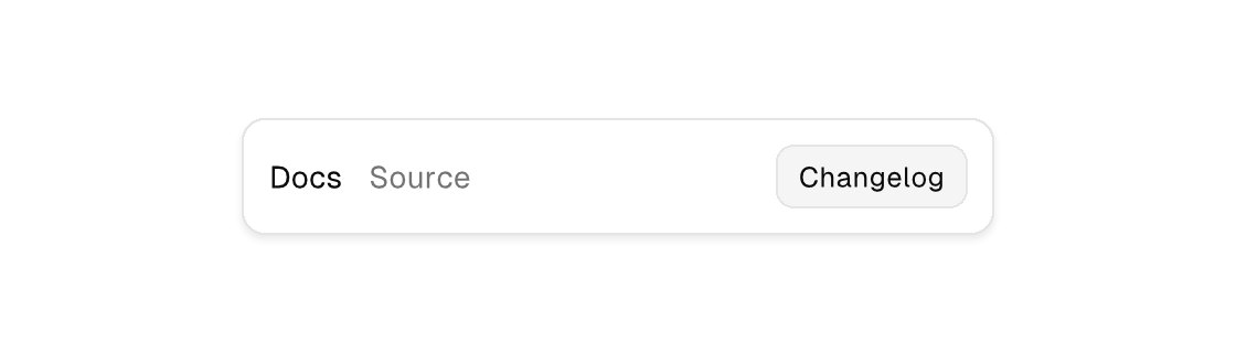 A spacer pushing a toolbar action to the far edge, rendered by the engine (light theme)