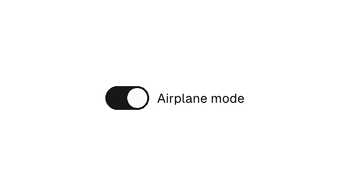 The Switch component rendered by the engine (light theme)