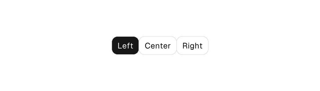 A toggle group rendered by the engine (light theme)