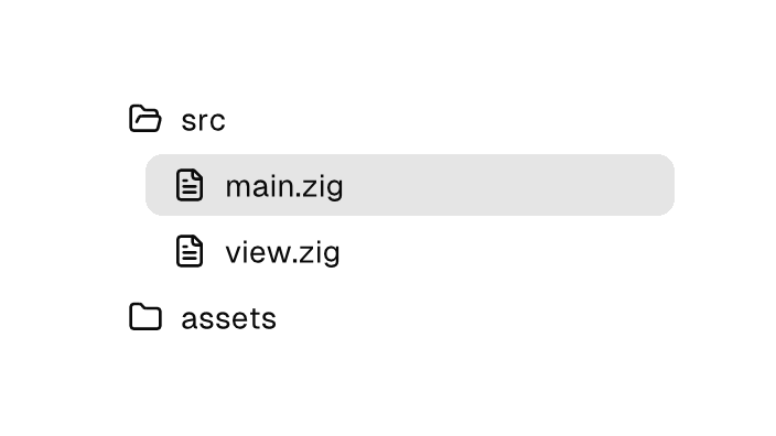 The Tree component rendered by the engine (light theme)